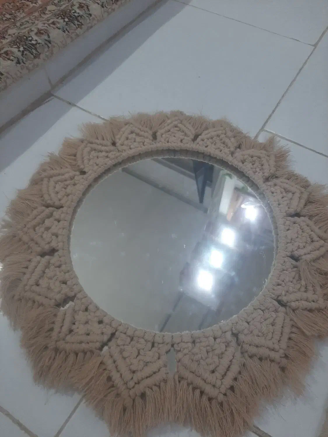 آینه ی مکرومه|آینه|بیرجند, |دیوار