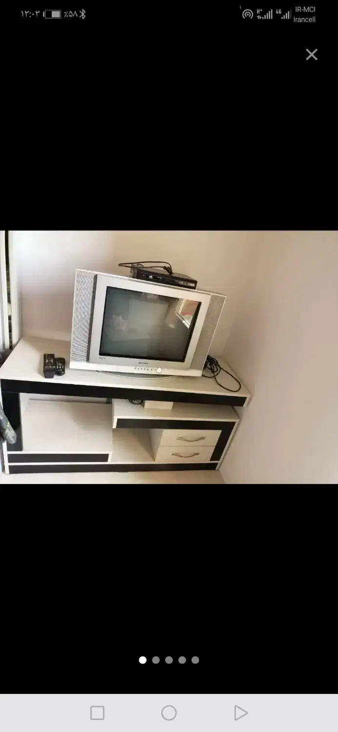 تلویزیون 21 اینچ و میز ودستگاه دیجیتال|صوتی و تصویری|گنبد کاووس, |دیوار