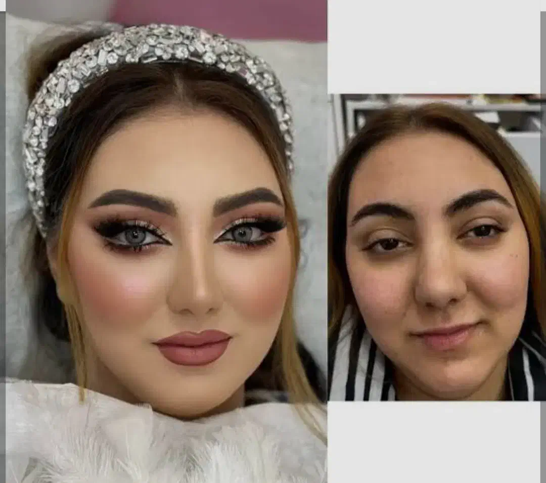 فقط ۵۰۰بابهترین متریال(میکاپ وشنیون عروس وهمراهی*|خدمات آرایشگری و زیبایی|نیشابور, پنجراه|دیوار