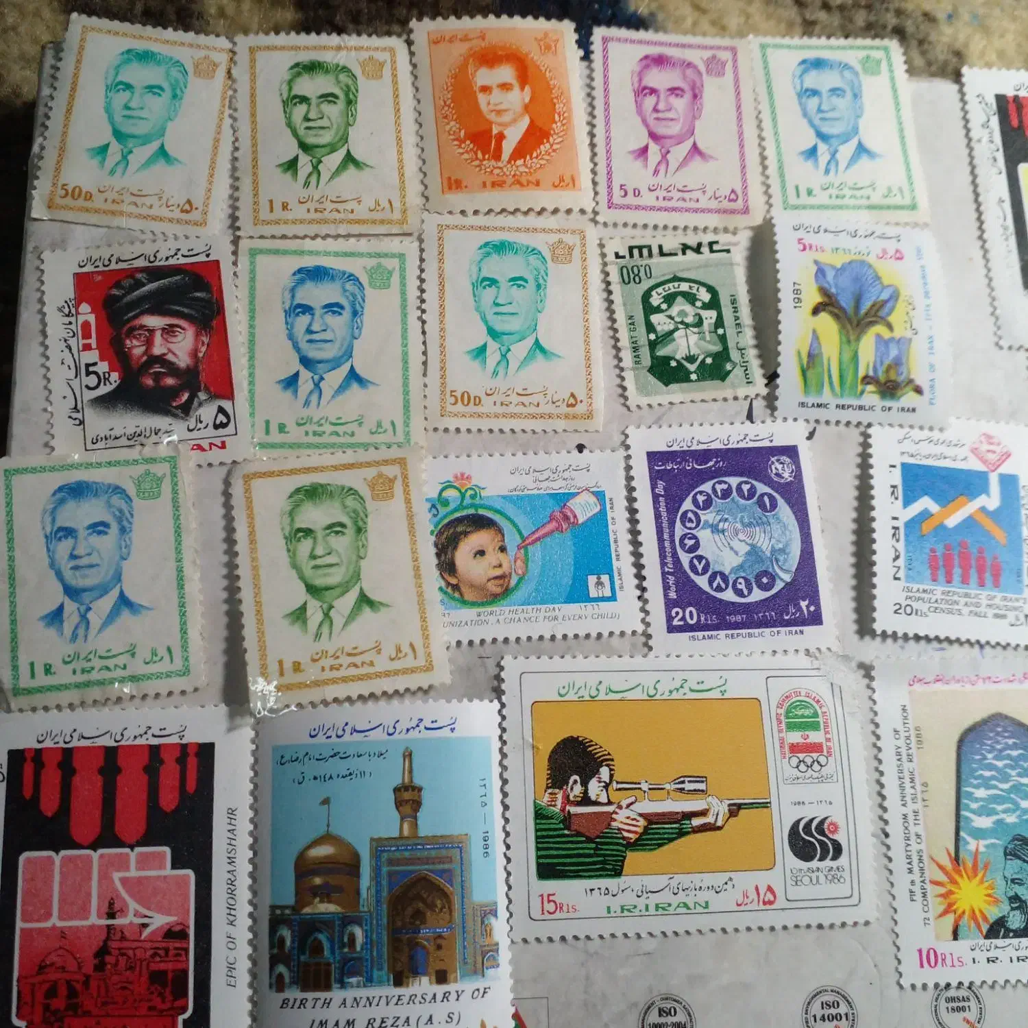 تمبر قدیمی|کلکسیون سکه، تمبر، اسکناس|تبریز, |دیوار