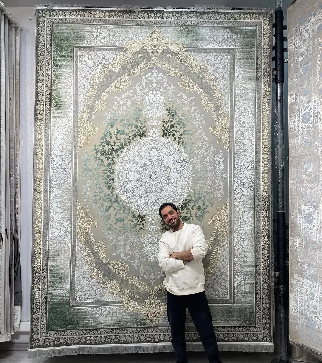 ۱۵۰۰کالکش آریانا جدید اصل نخ اکرولیک تراکم۴۵۰۰|فرش|بوشهر, |دیوار