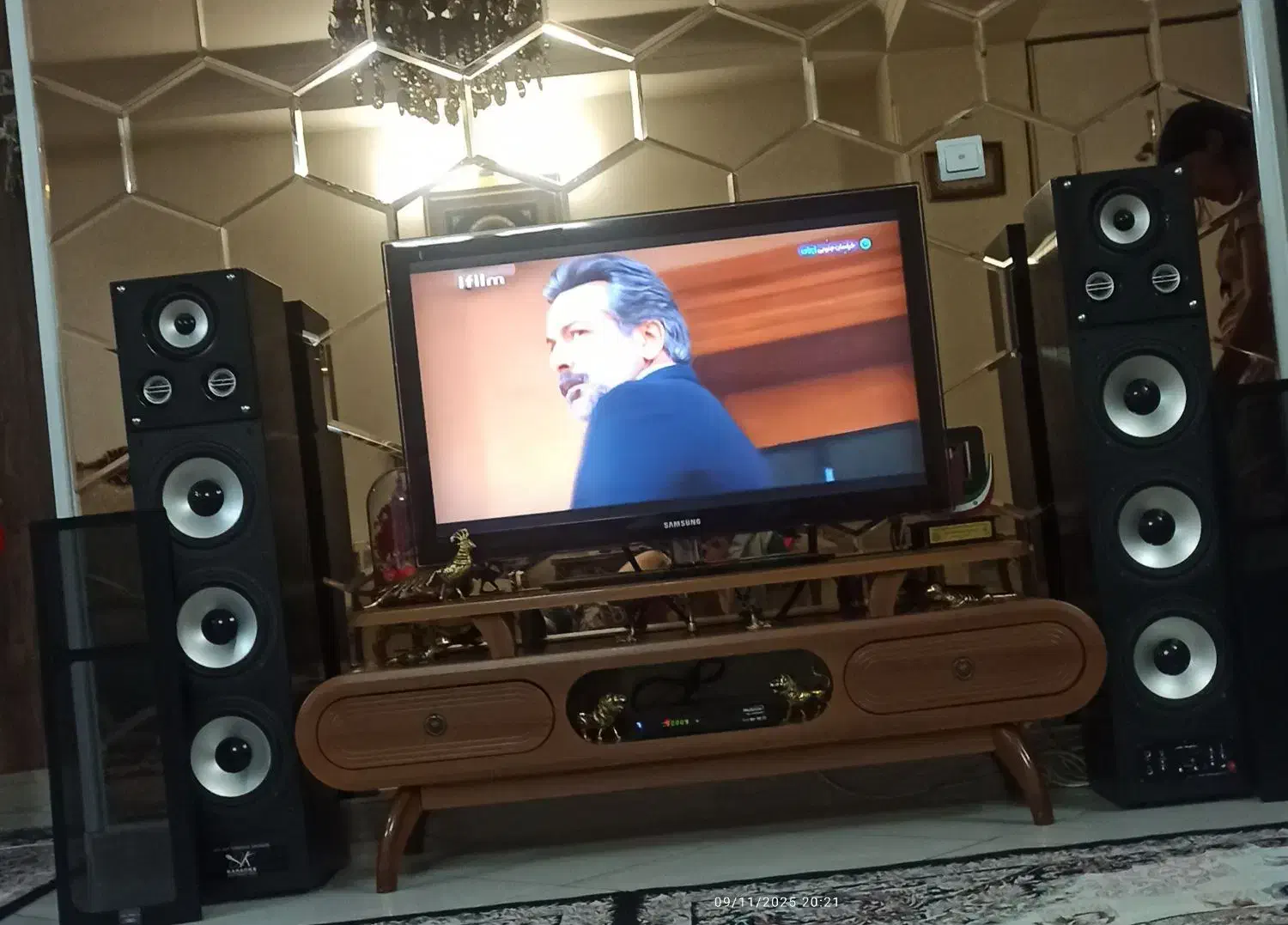 باند خانگی کرومی جفت|سیستم صوتی خانگی|باقرشهر, |دیوار