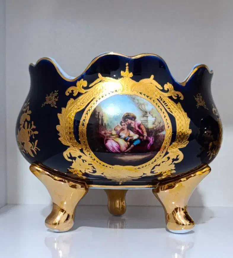 ظروف سرمه ای طلاکوب|ظروف سرو و پذیرایی|اهواز, امانیه|دیوار