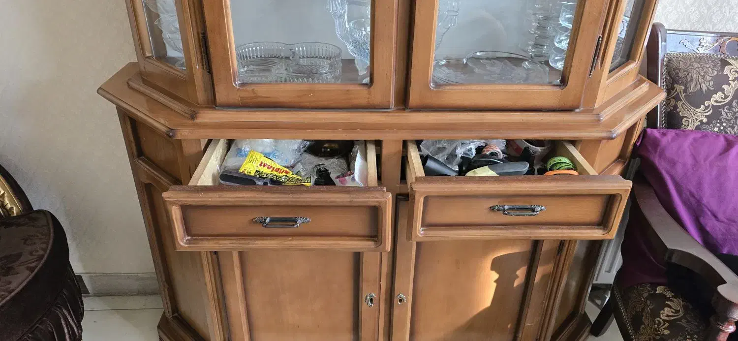 بوفه چوبی|بوفه، ویترین، کنسول|کرج, کیانمهر|دیوار