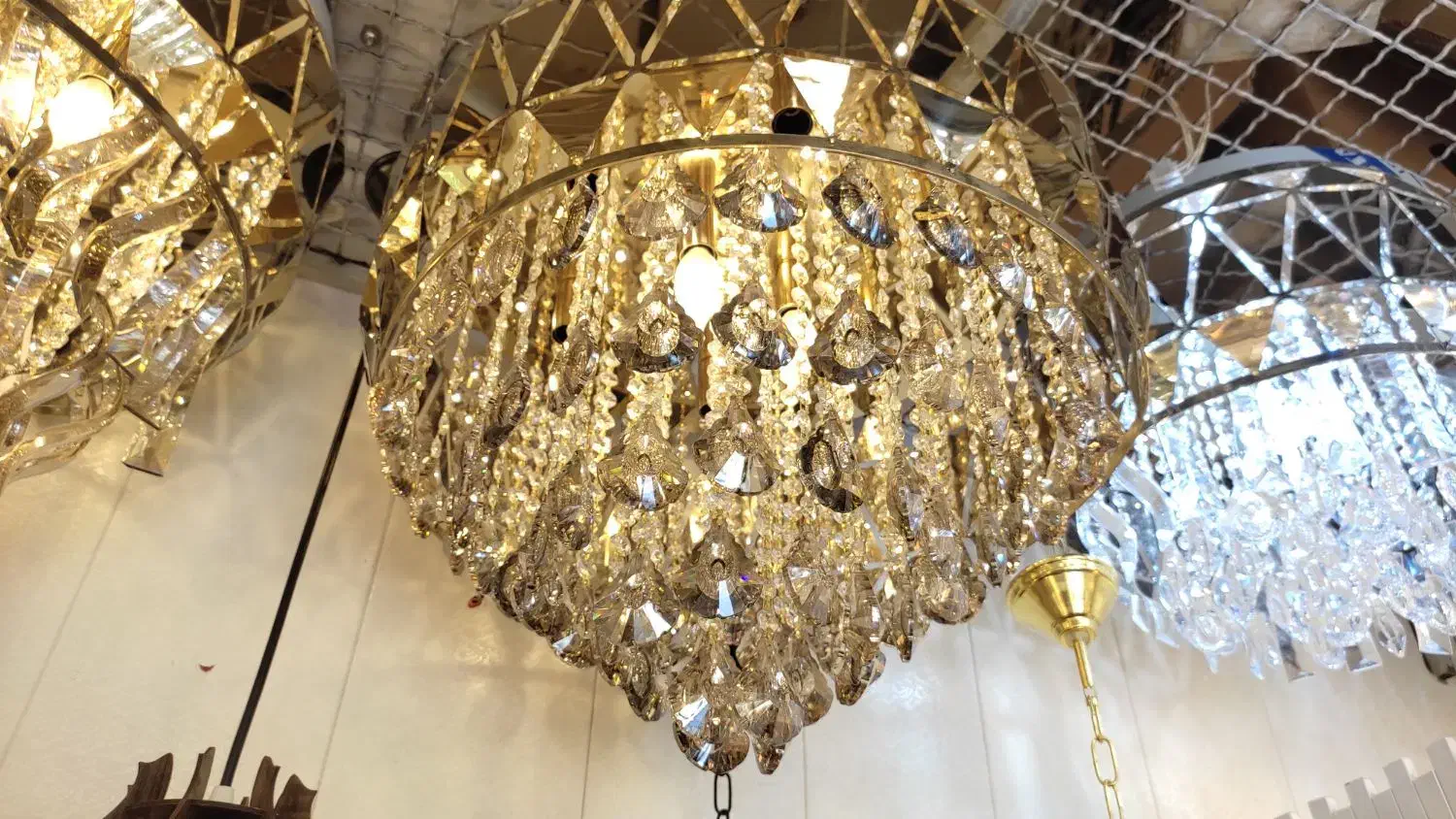 لوستر سقفی کریستالی|لوستر و چراغ آویز|مشهد, رضاشهر|دیوار