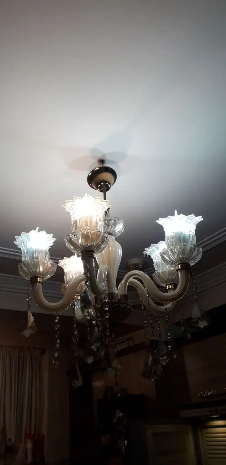 لوستر 5شعله|لوستر و چراغ آویز|تبریز, |دیوار