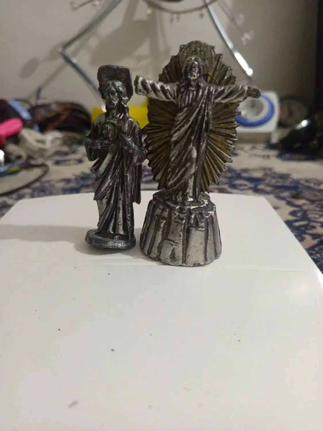 دو عدد مجسمه سربی مسیح ومریم|کلکسیون اشیاء عتیقه|تهران, بریانک|دیوار