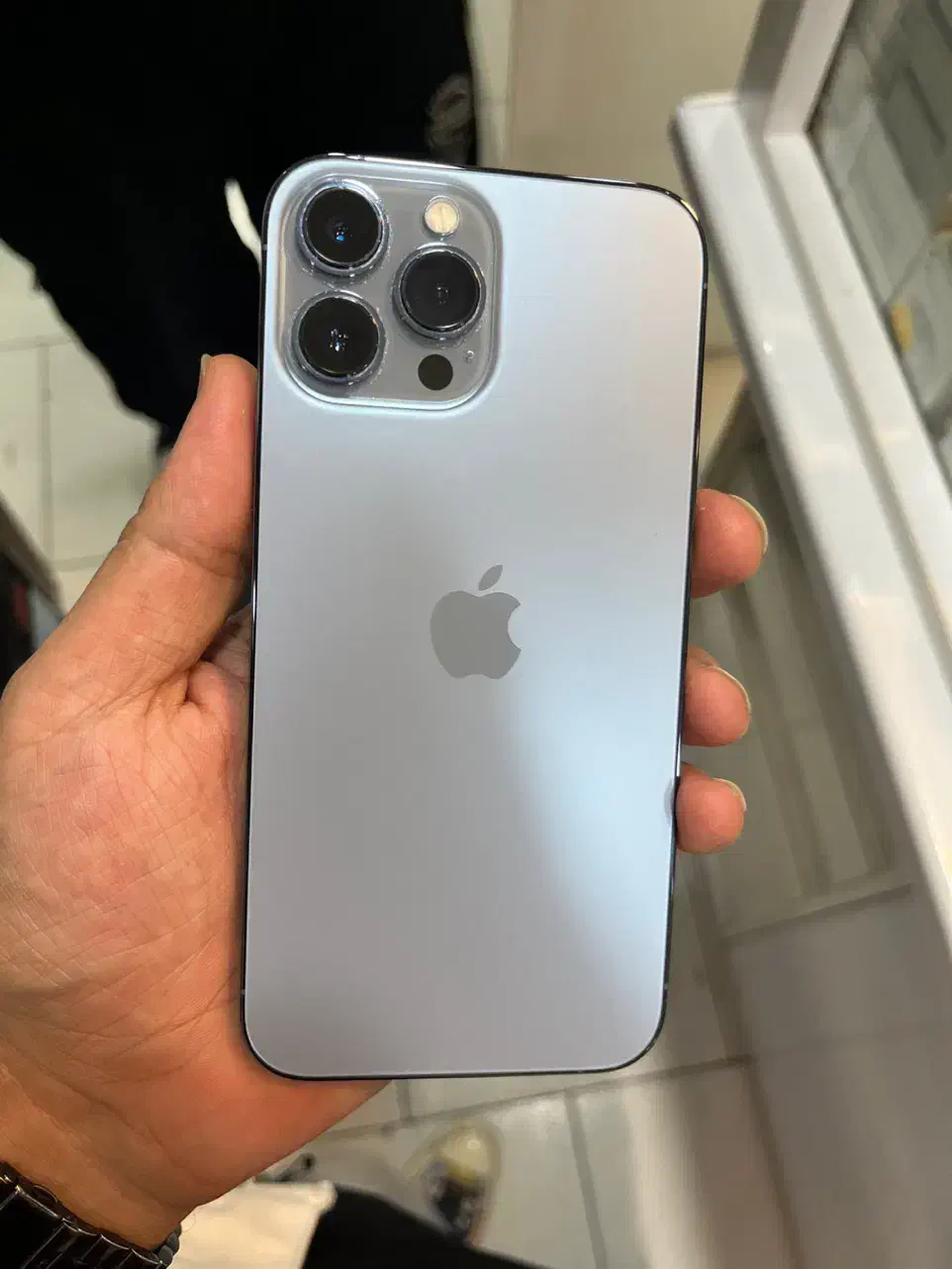 iPhone 13 Pro Max Blue تمیز و کم‌کارکرد|موبایل|کرج, کوی امامیه|دیوار
