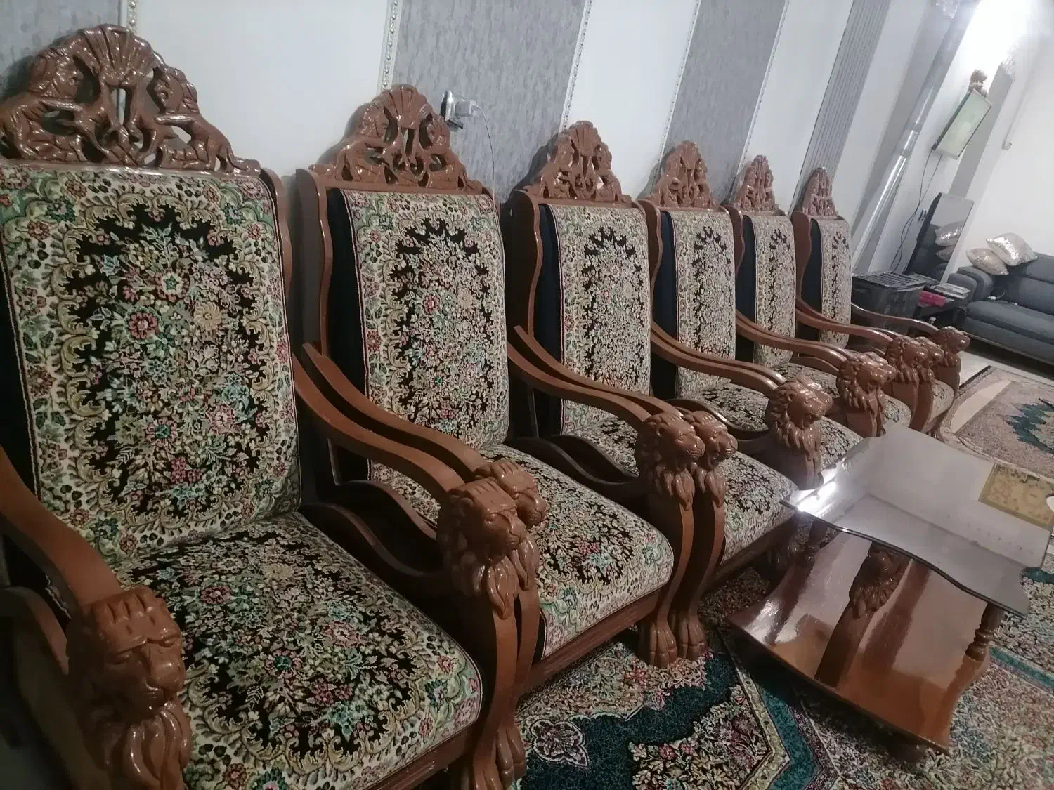 مبل قالی|مبلمان خانگی و میز عسلی|زرند, |دیوار