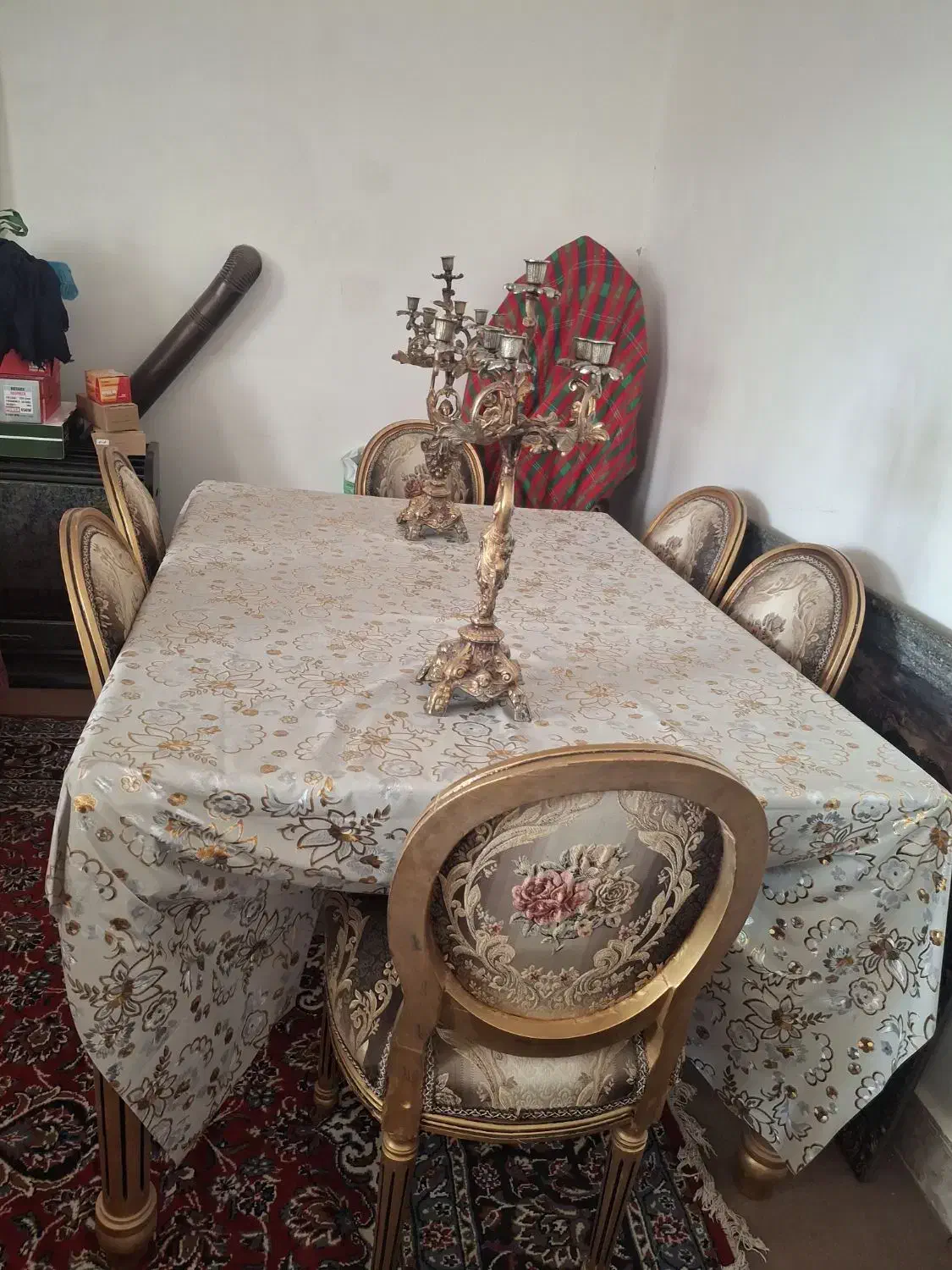 میز ناهارخوری خوری ۶نفره|میز و صندلی غذاخوری|عطاملک, |دیوار