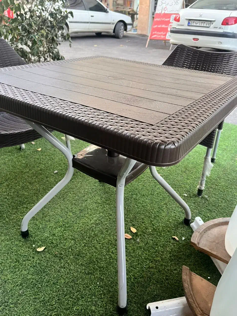 میز حصیری(۳عدد)|میز و صندلی غذاخوری|آمل, |دیوار