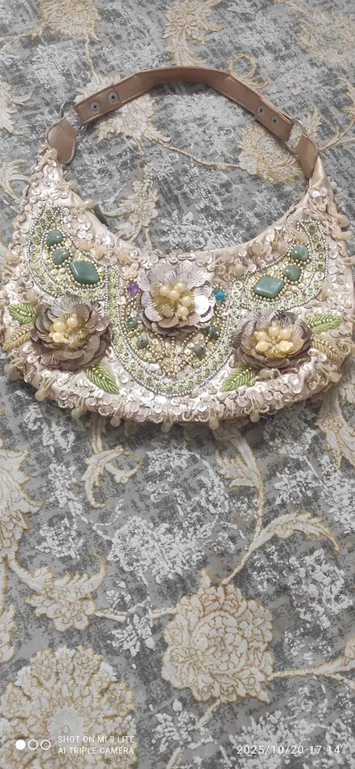 کیف مجلسی منجق پولک کاری|کیف، کفش، کمربند|روداب, |دیوار