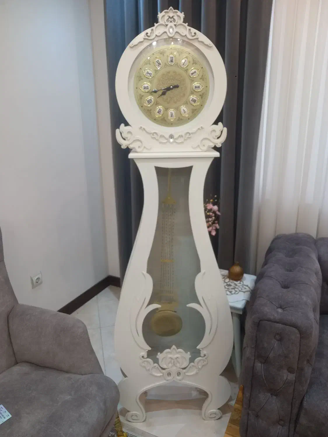 ساعت ایستاده سفید|ساعت دیواری و تزئینی|قائمشهر, |دیوار