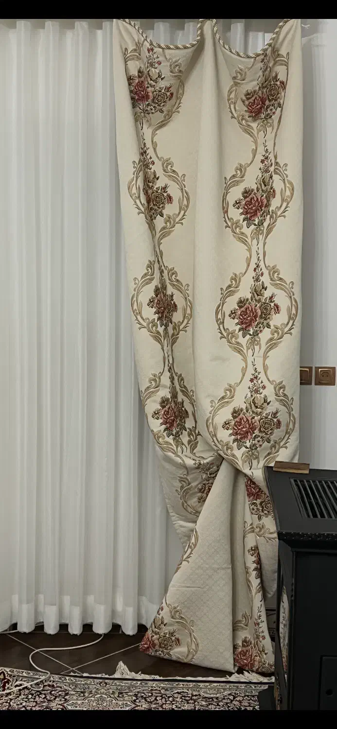 والان پرده ۲عدد|پرده، رانر، رومیزی|آبیک, |دیوار