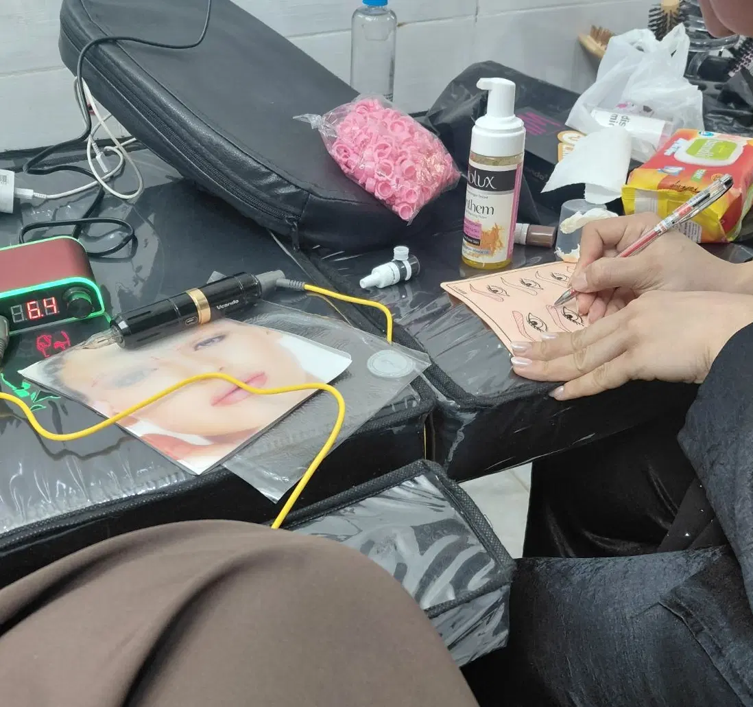 آموزش تتو صورت /آرایش دائم/آموزش تتو بدن|خدمات آموزشی|اهواز, پردیس دو|دیوار