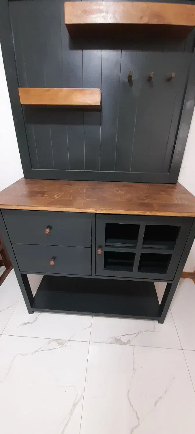 کنسول کافیبار چوبی|بوفه، ویترین، کنسول|رشت, اسماعیل آباد|دیوار