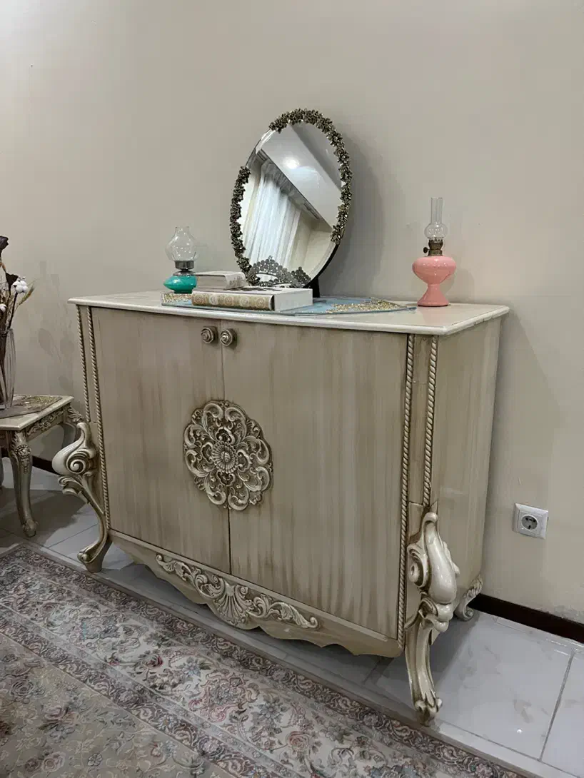 میز کنسول جنس چوب راش|بوفه، ویترین، کنسول|پردیس, فاز ۱۱|دیوار