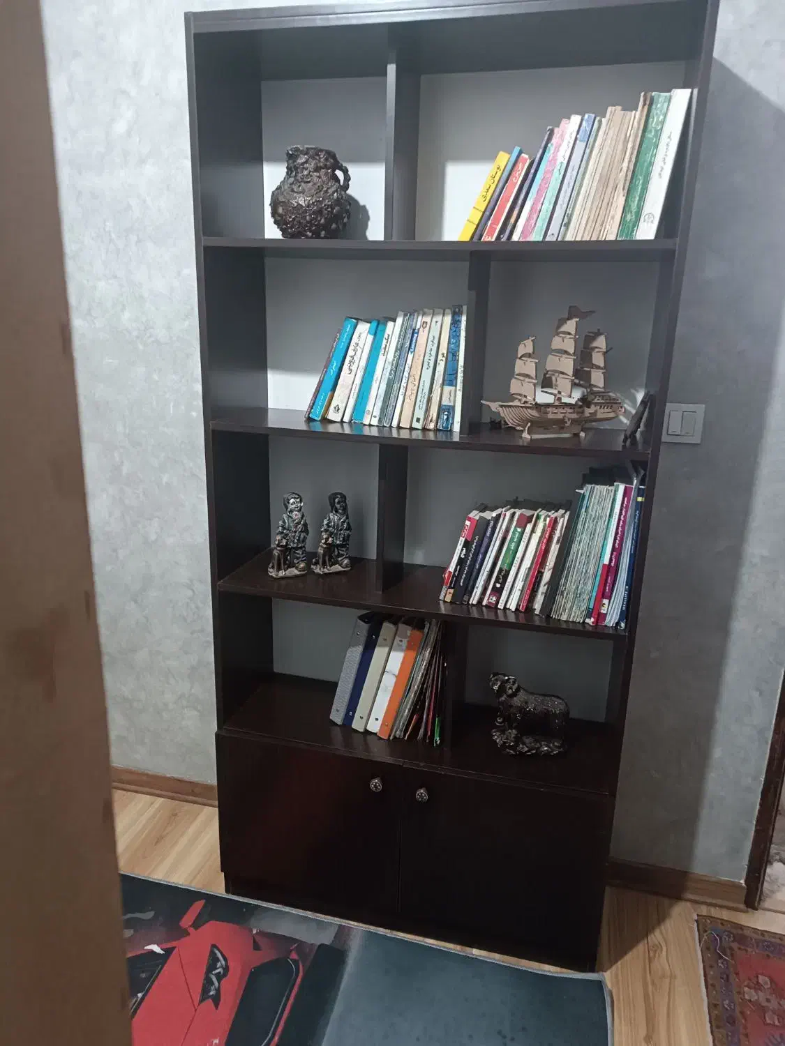 کتابخانه ضربدری|کتابخانه، شلف، قفسه‌های دیواری|تهران, امام حسین|دیوار