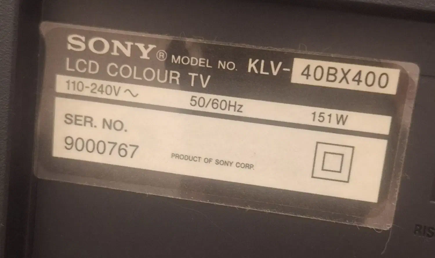 ای سی دی سونی چهل اینچ بامیزبفروش میرسد|تلویزیون و پروژکتور|دوگنبدان, |دیوار