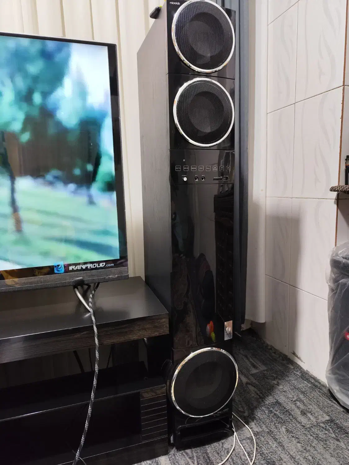 اسپیکر میکرولب پالادیوم|سیستم صوتی خانگی|اراک, |دیوار