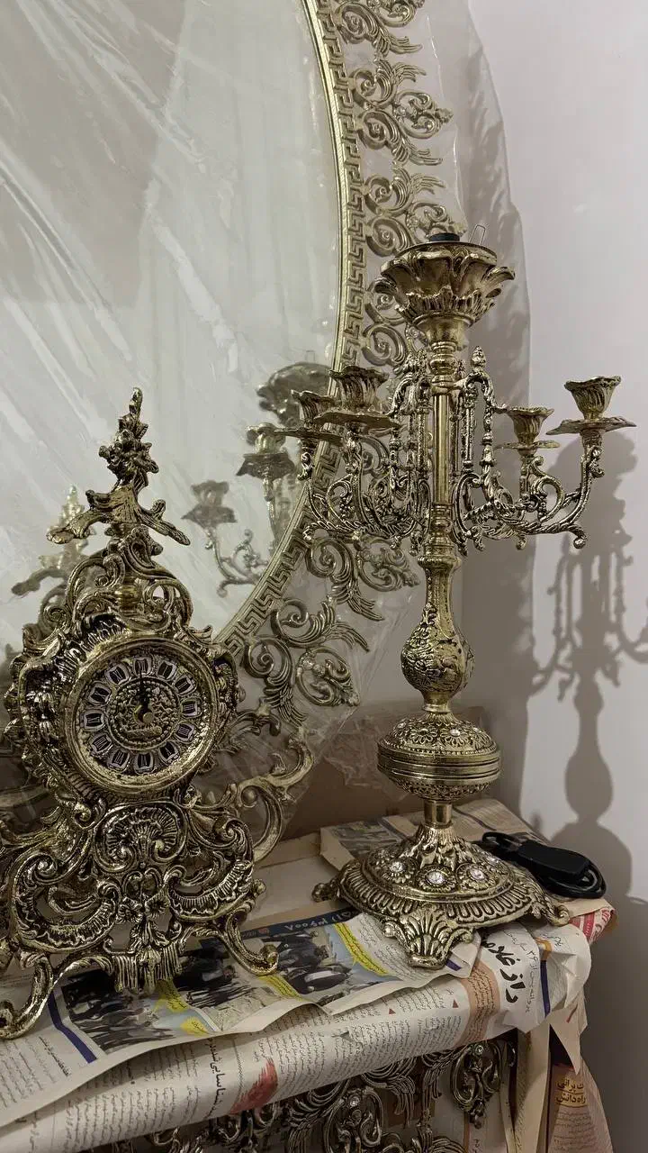 آینه شمعدان|صنایع دستی و سایر لوازم تزئینی|بردسکن, |دیوار