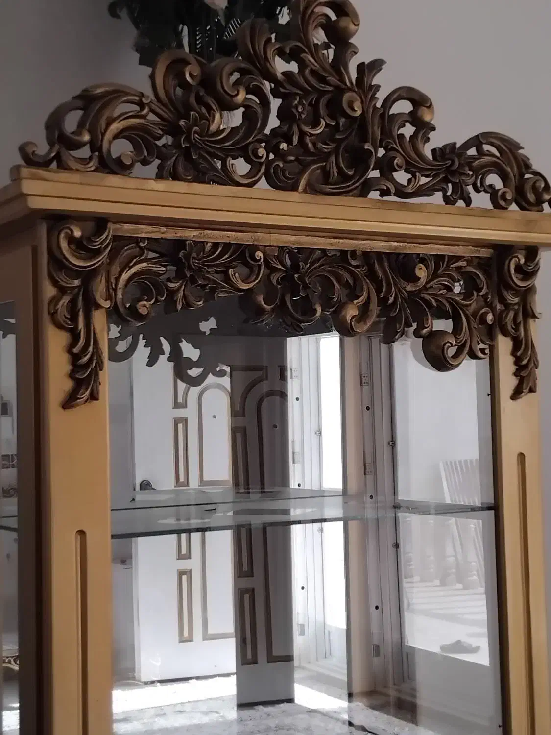 ویترین چوبی اصل|بوفه، ویترین، کنسول|کهک, |دیوار