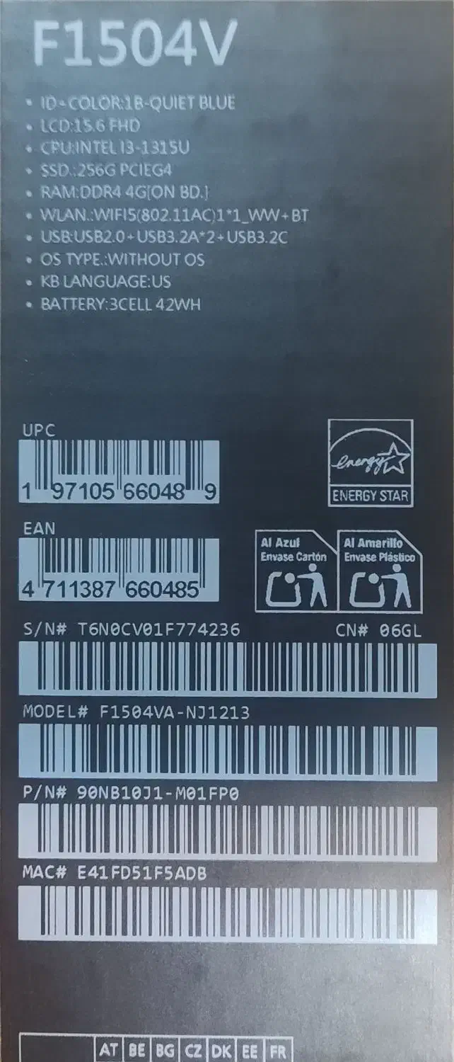 لپ تاپ ایسوس i3 نسل 13|رایانه همراه|خمینیشهر, |دیوار