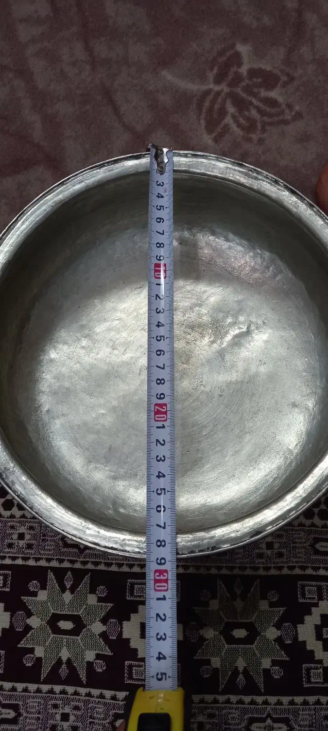 تشت سفید مس|ظروف سرو و پذیرایی|تهران, هاشم‌آباد|دیوار