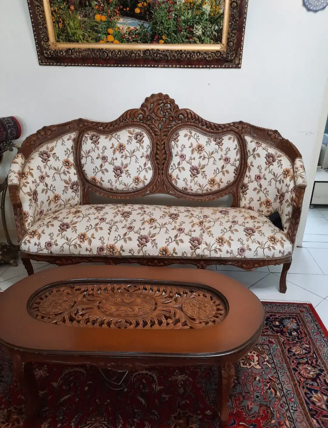 فروش مبل سلطنتی ۸نفره|مبلمان خانگی و میز عسلی|اراک, |دیوار