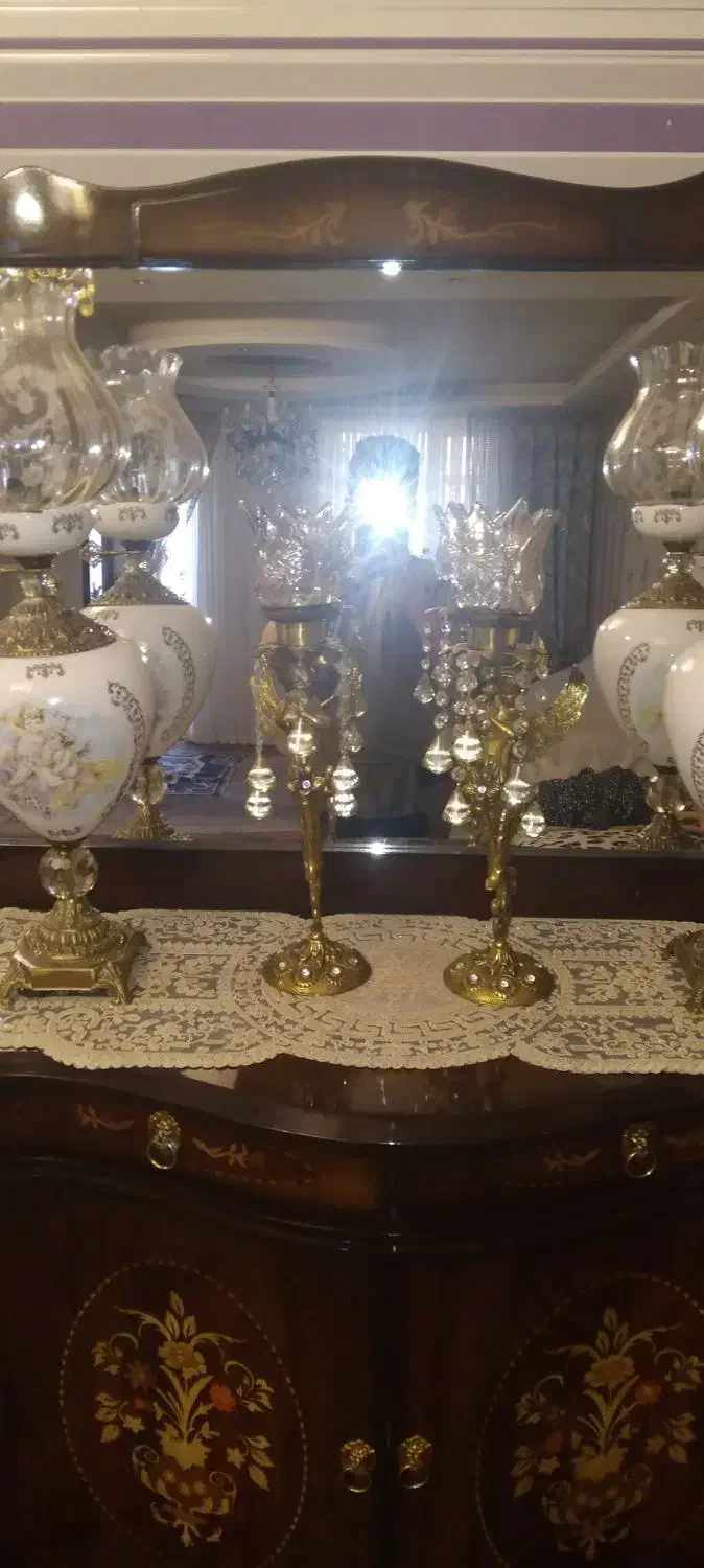 چراغ برونز|چراغ خواب و آباژور|اردبیل, |دیوار