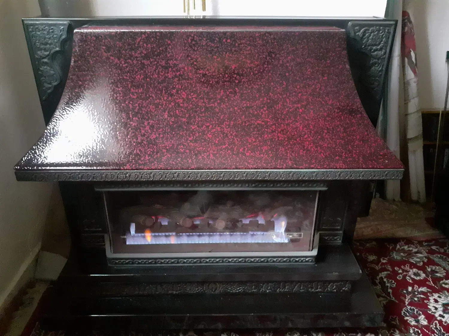 شومینه مهیا گاز دانه اناری .دیگ چدنی ۲۴ هزار|بخاری، هیتر، شومینه|بندر انزلی, ساحل قو|دیوار