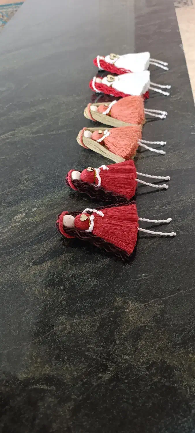 عروسک یلدایی و غیره مکرومه|صنایع دستی و سایر لوازم تزئینی|سوری, |دیوار