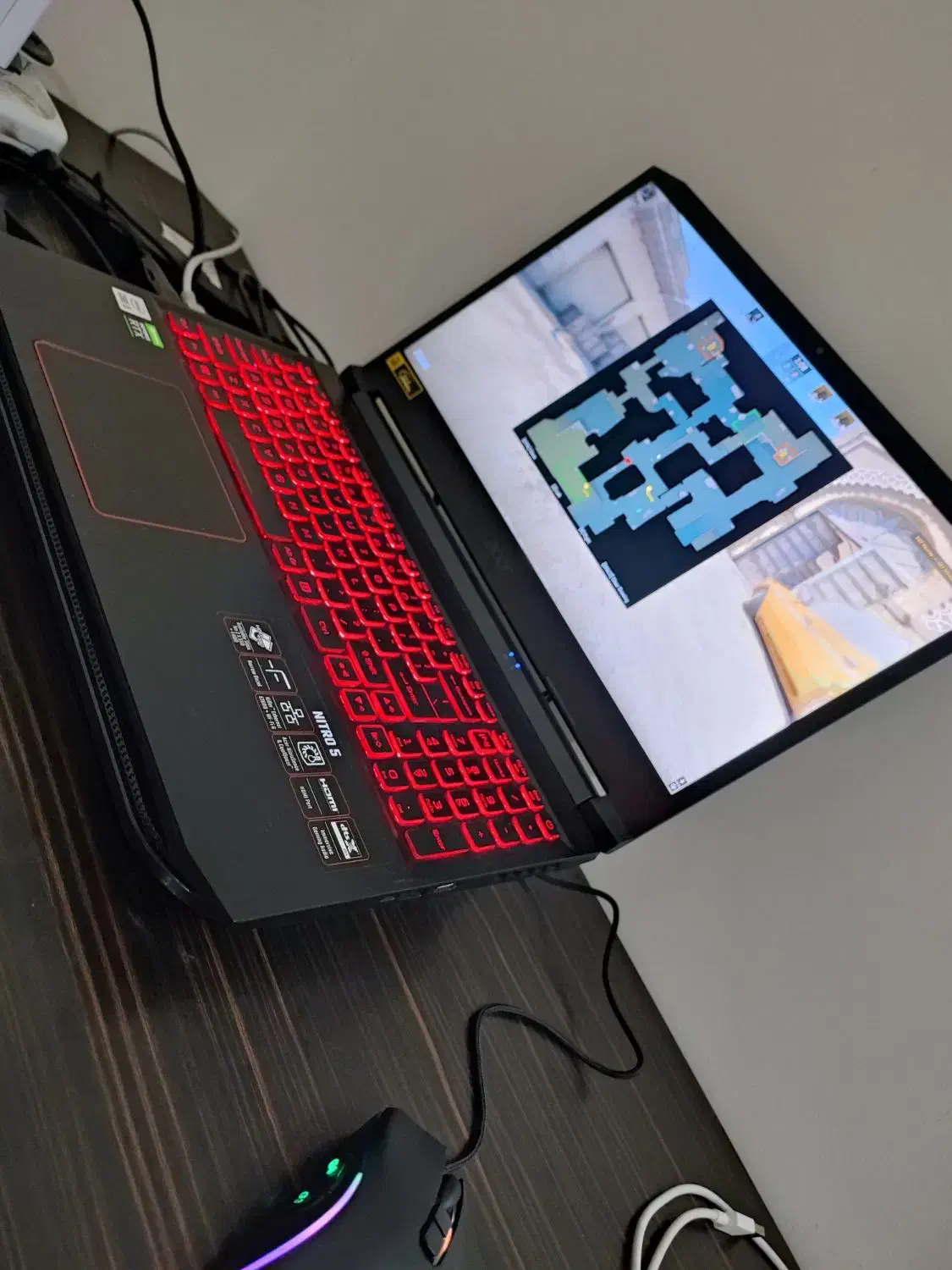 لپتاپ گیمینگ acer Nitro 5 rtx 3050|رایانه همراه|مشهد, دانشجو|دیوار