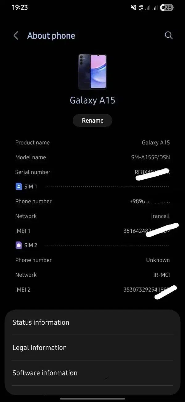 سامسونگa15|موبایل|مشهد, چهارچشمه|دیوار