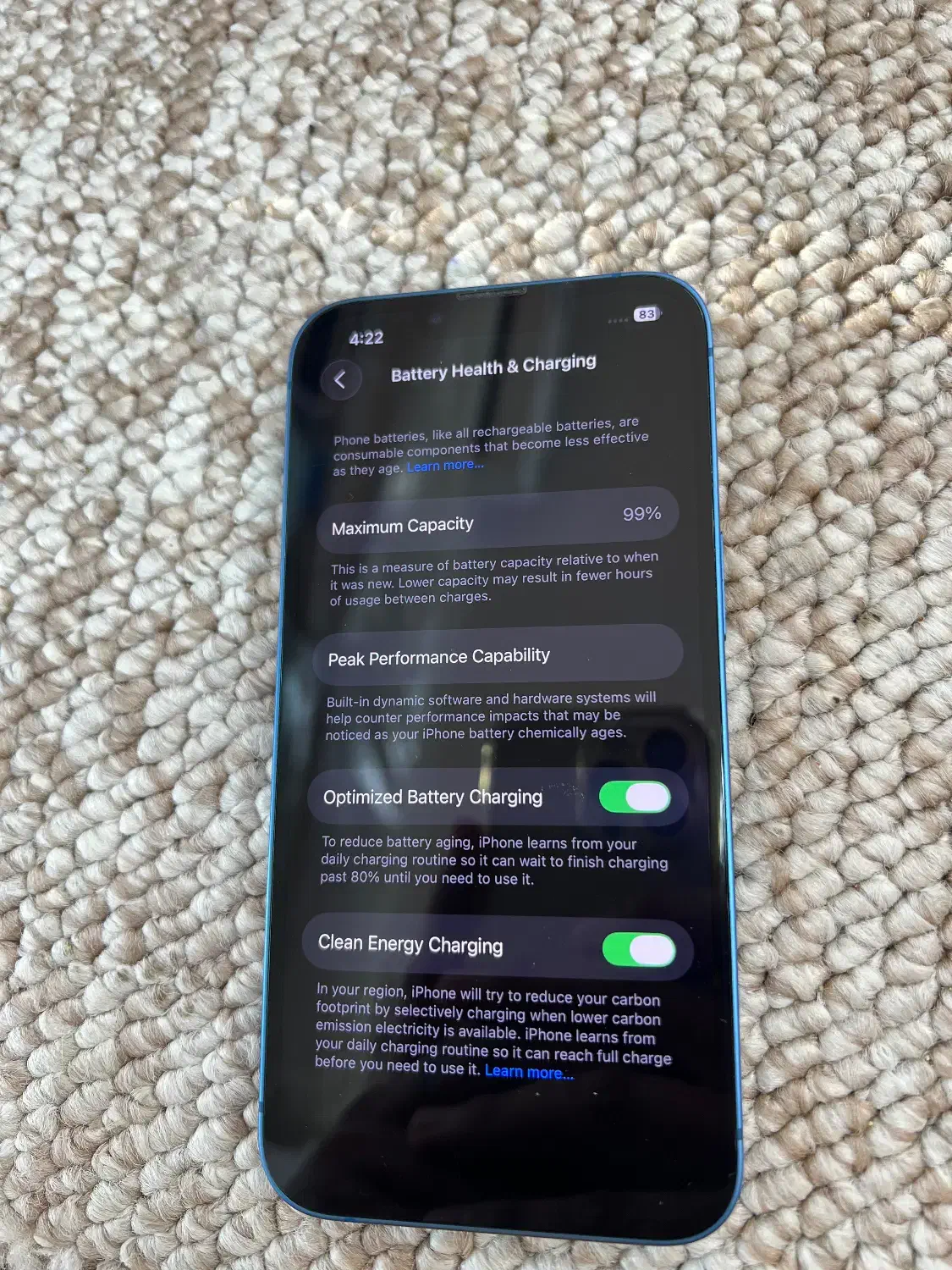 ایفون ۱۳ نرمال باطری ۹۹|موبایل|دامغان, |دیوار