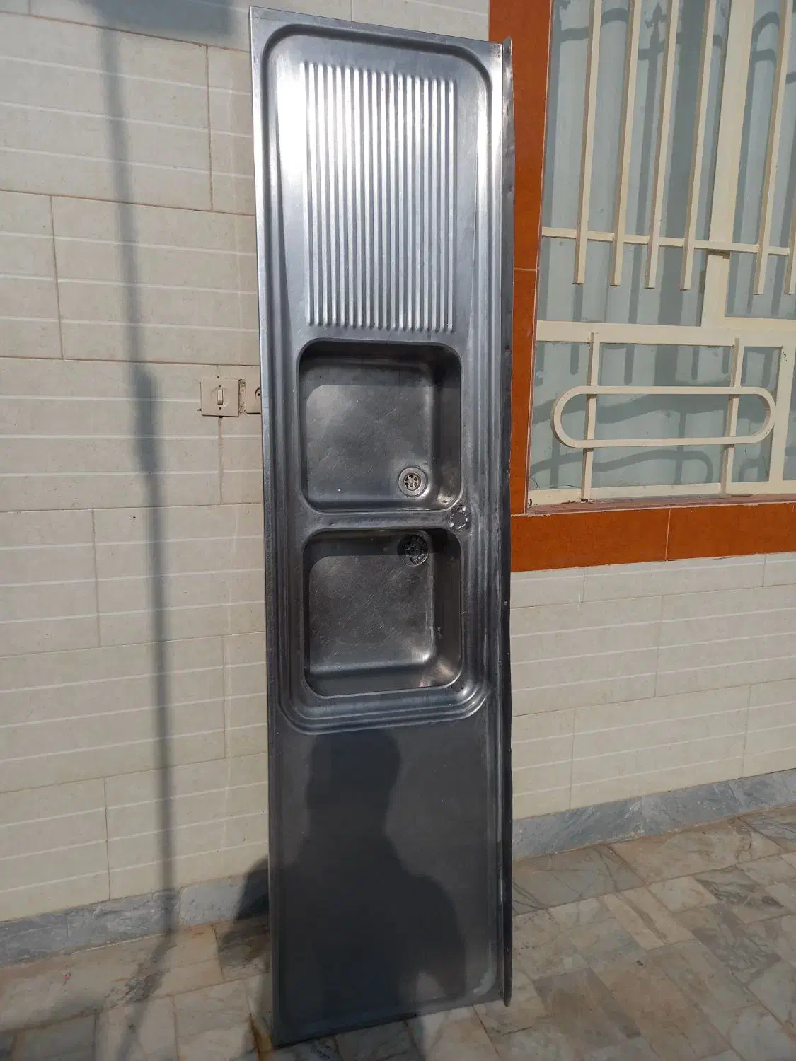 سینک ظرفشویی بزرگ ۲ متری ۵۰ سانتی|مصالح و تجهیزات ساختمان|بردسکن, |دیوار