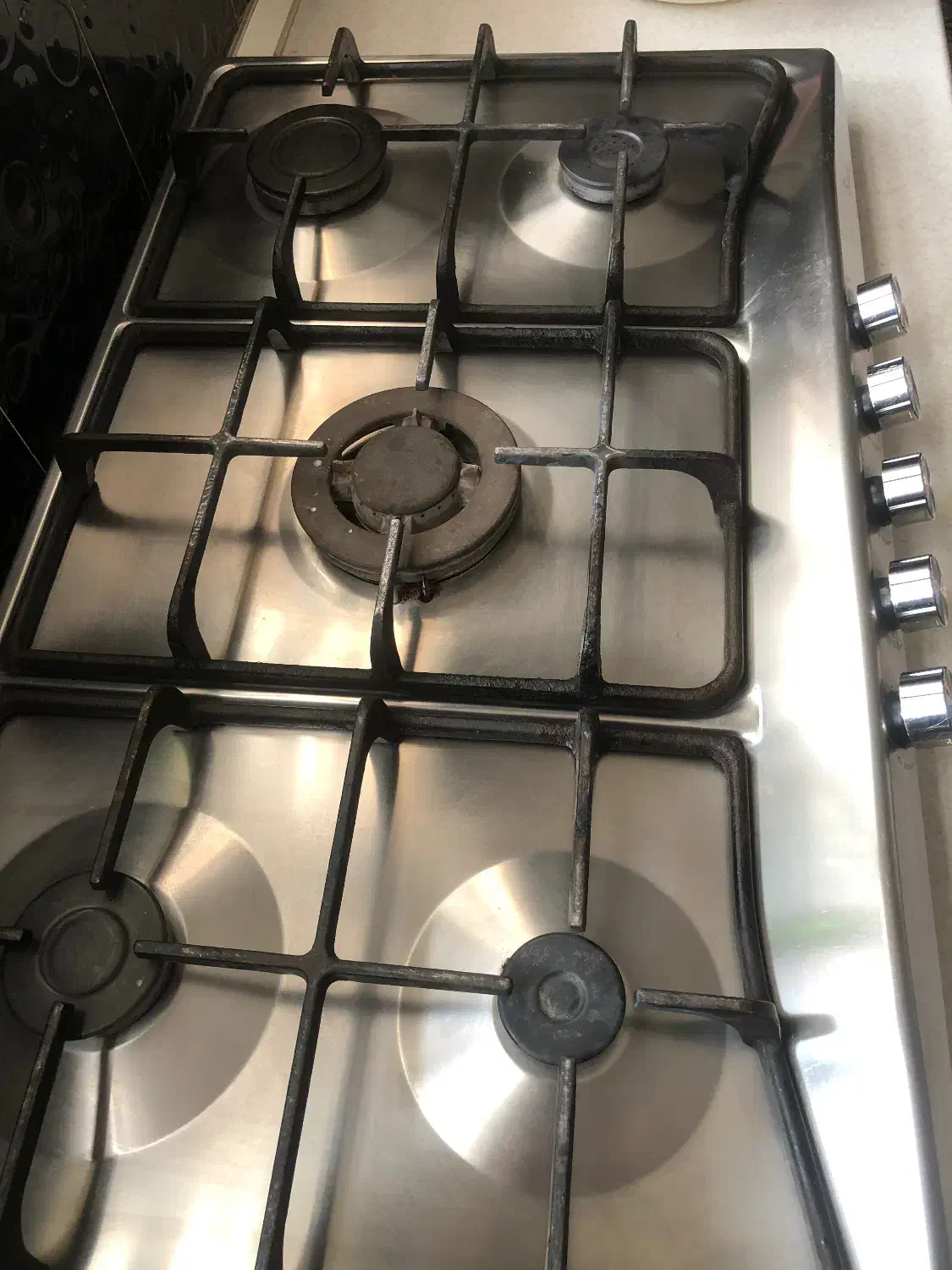 گاز استیل پنج شعله سیمر|اجاق گاز و لوازم برقی پختوپز|زابل, |دیوار