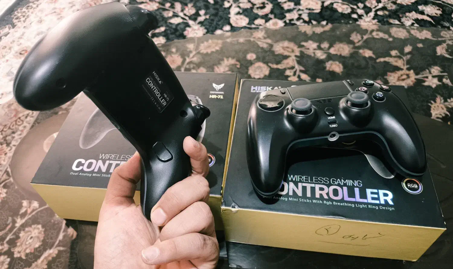 دسته‌ بازی بلوتوثی ps4 و کامپیوتر (لپ تاپ) / ۲ عدد|کنسول، بازی ویدئویی و آنلاین|دهدشت, |دیوار