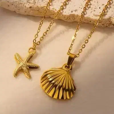 کلی گردنبند با پلاک های استیل|بدلیجات|ساوه, |دیوار