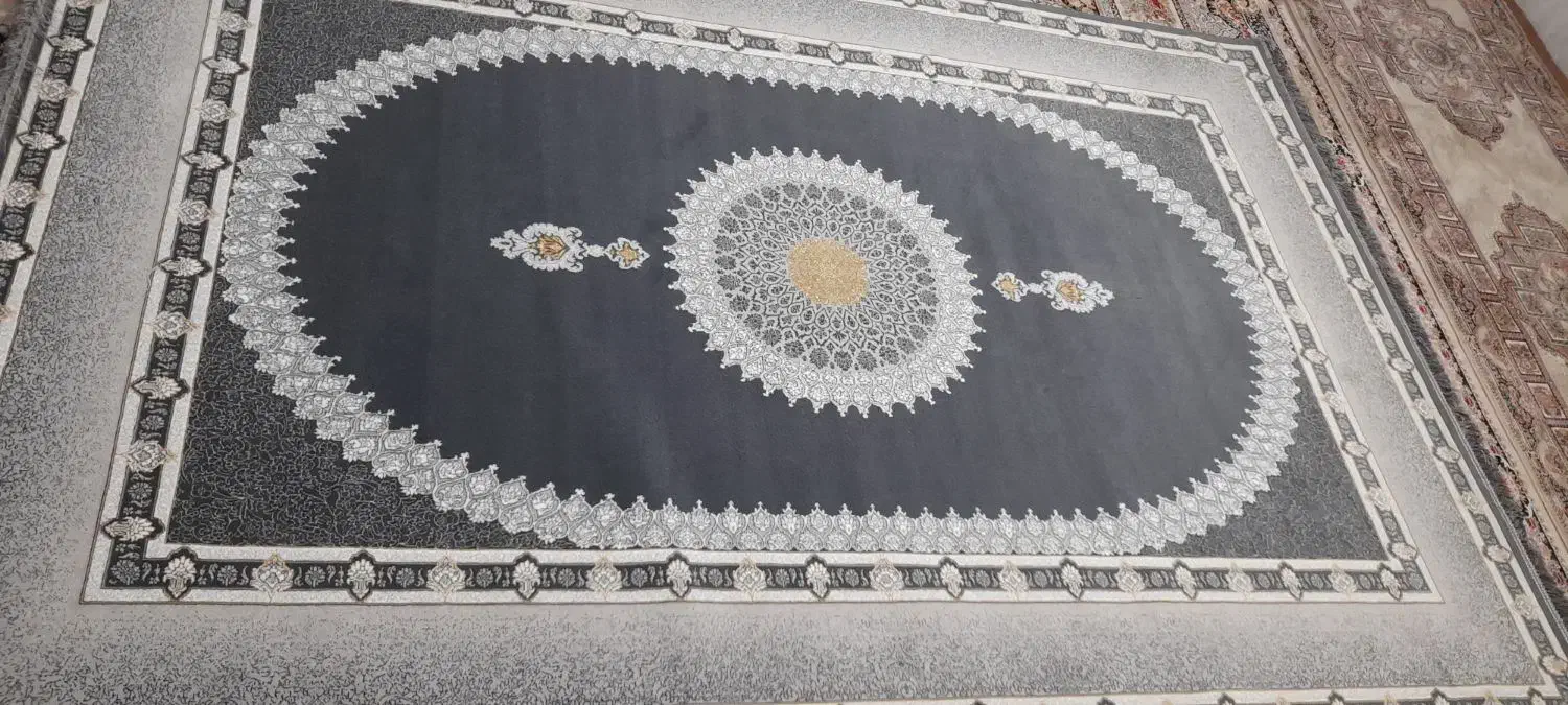 فرش ۷۰۰ شانه ۹ متری سفید طوسی|فرش|اصفهان, قهجاورستان|دیوار