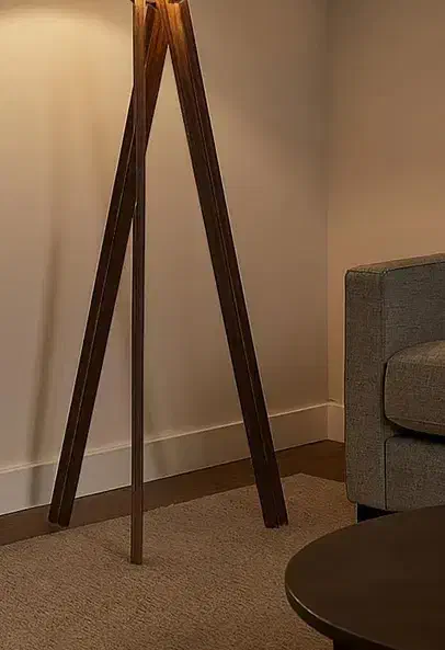 آباژور سه پایه چوبی|چراغ خواب و آباژور|قم, عمار یاسر|دیوار