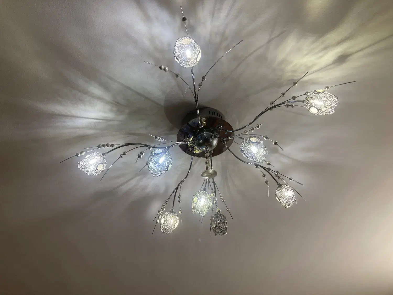 دو عدد لوستر سقفی در حد نو|لوستر و چراغ آویز|تهران, میرداماد|دیوار