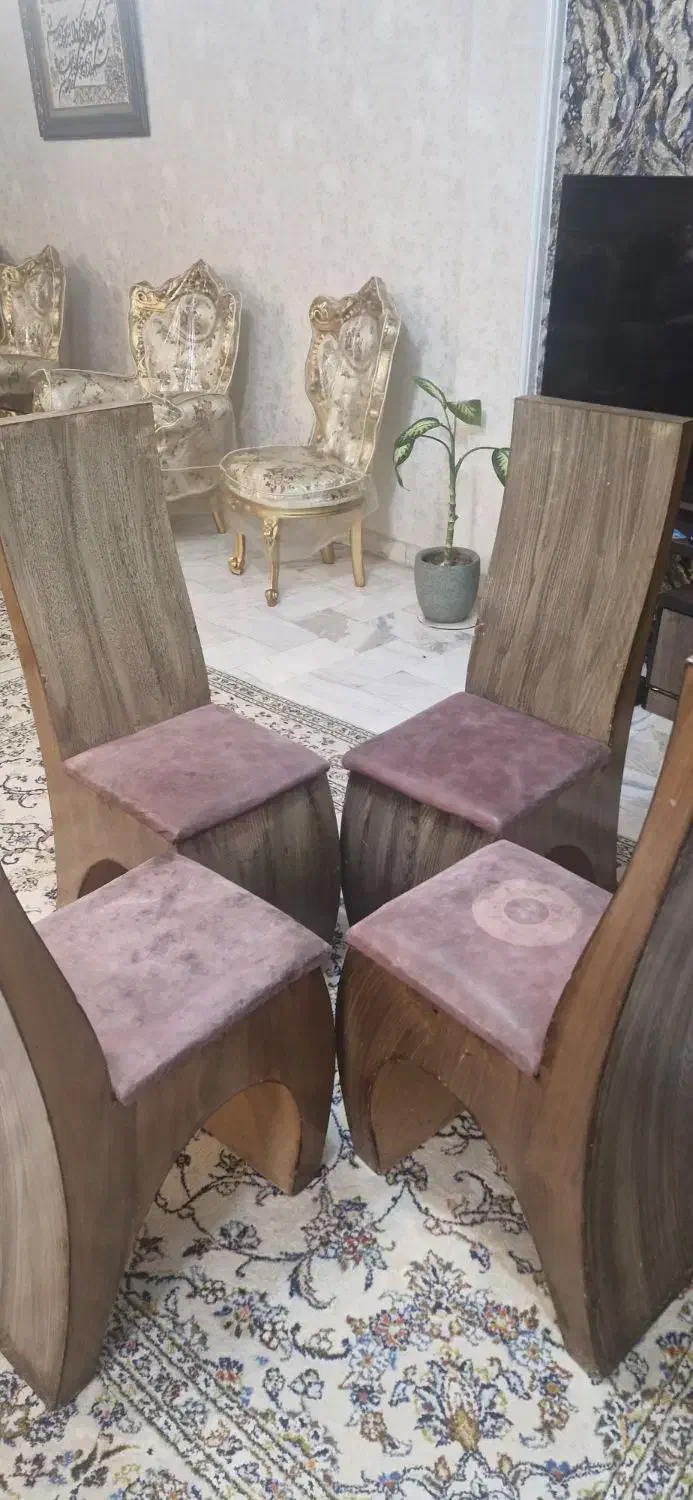 6 عدد صندلی ناهار خوری برای استفاده یا باسازی|میز و صندلی غذاخوری|تهران, مجیدآباد|دیوار