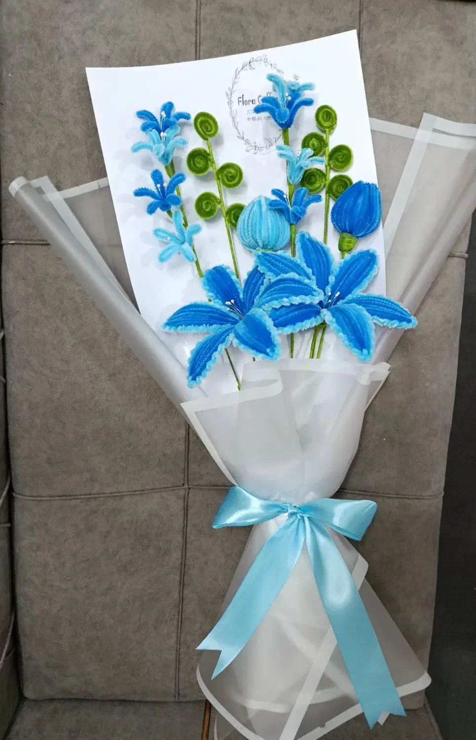 دسته گل آبی ترکیبی|گل مصنوعی|تهران, شهرک طالقانی|دیوار