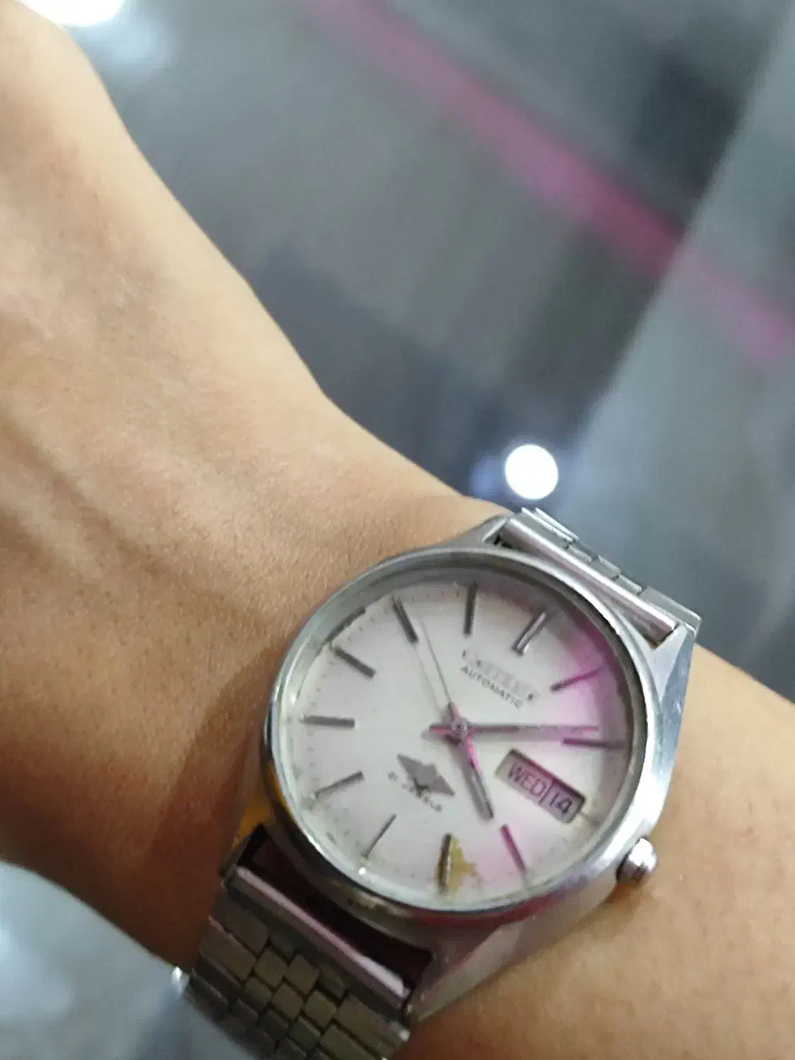 ساعت سیتیزن زنانه اتومات آنتیک ژاپنی قدیمی|ساعت|اهرم, |دیوار