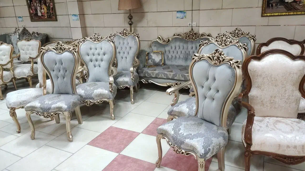 مبل افسسون طوسی گالری مبل ایران آماده تحویل 30%ت|مبلمان خانگی و میز عسلی|اهواز, گلستان|دیوار