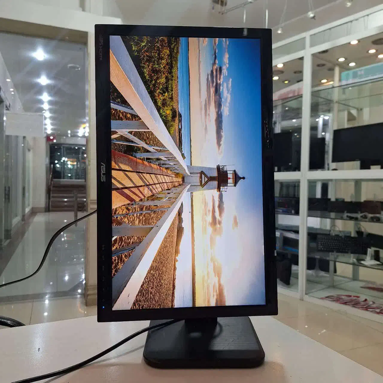 مانیتور 22 اینچ ایسوس HDMI همراه با گارانتی|قطعات و لوازم جانبی رایانه|اصفهان, نقش جهان|دیوار