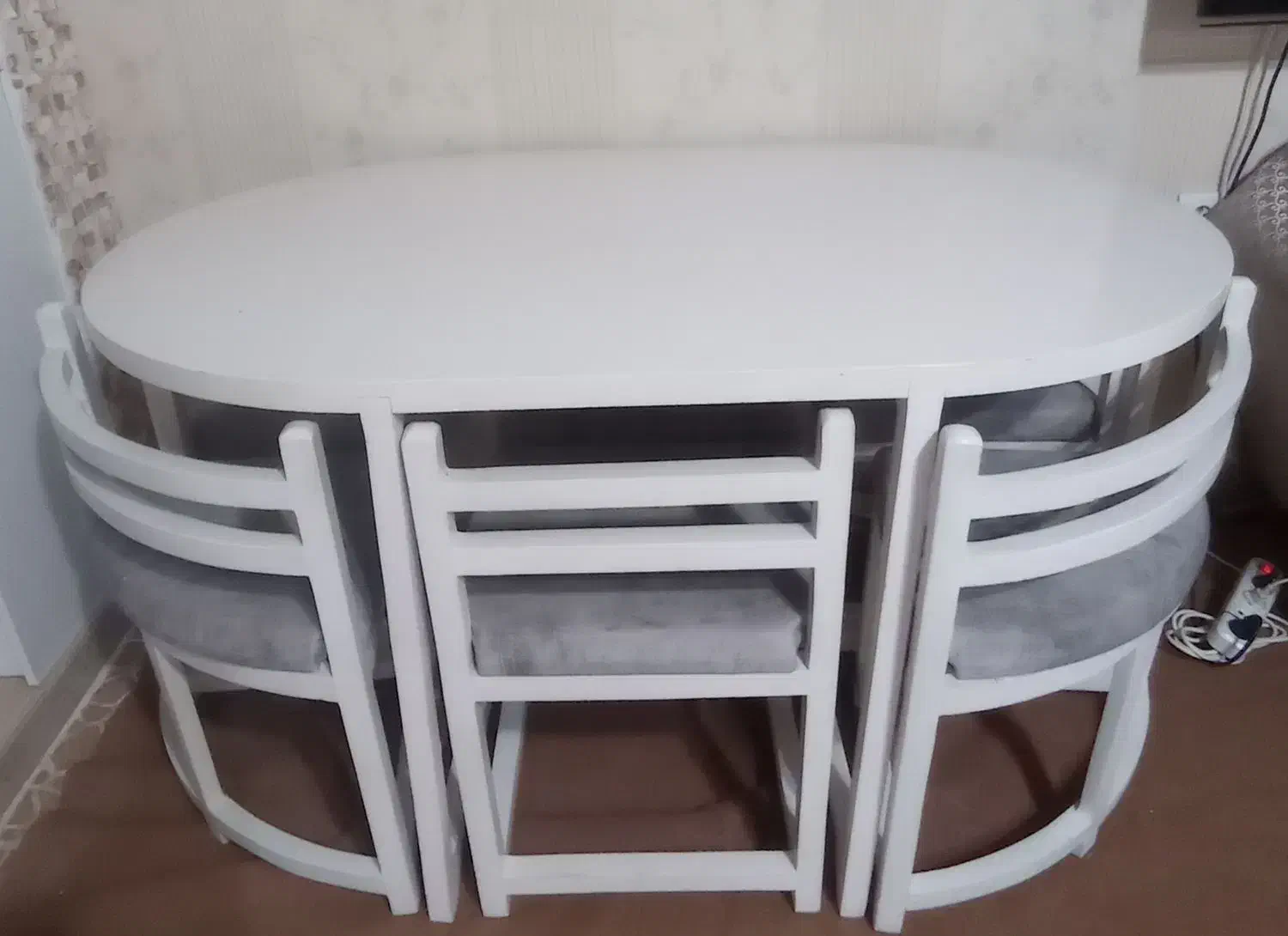 میزغذاخوری چوبی ۶نفره ،کم جا|میز و صندلی غذاخوری|اهواز, شهرک دانشگاه|دیوار