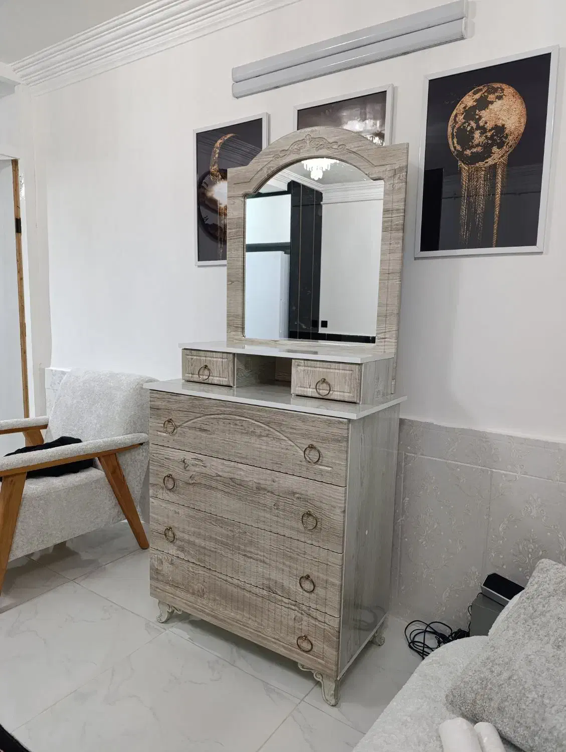 دراور با آینه|جاکفشی، کمد، دراور|گرگان, |دیوار