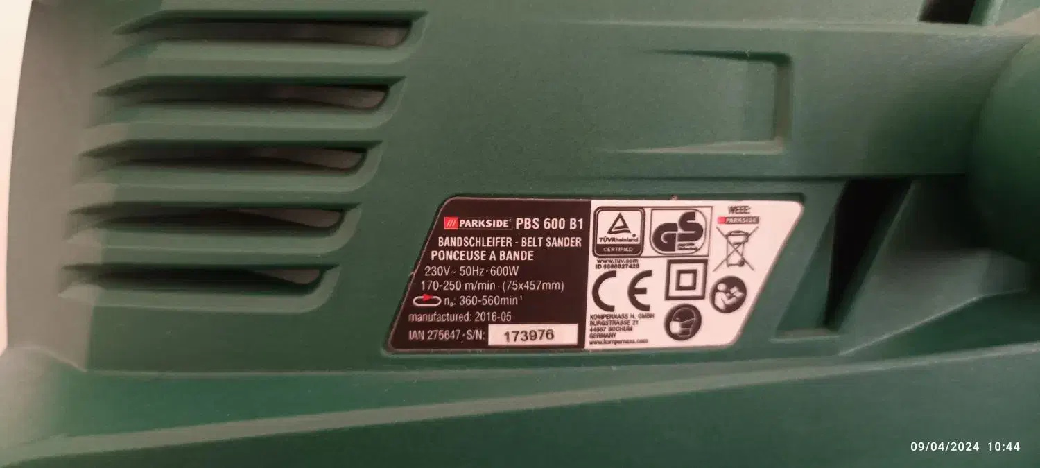 سمباده نواری parkside|ابزارآلات|سنندج, |دیوار